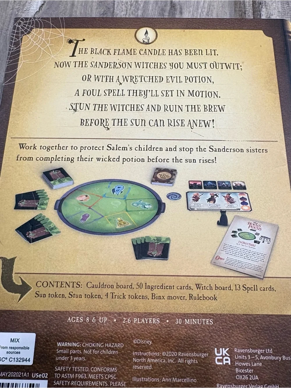 Ravensburger Disney Hocus Pocus: the Game Board Game